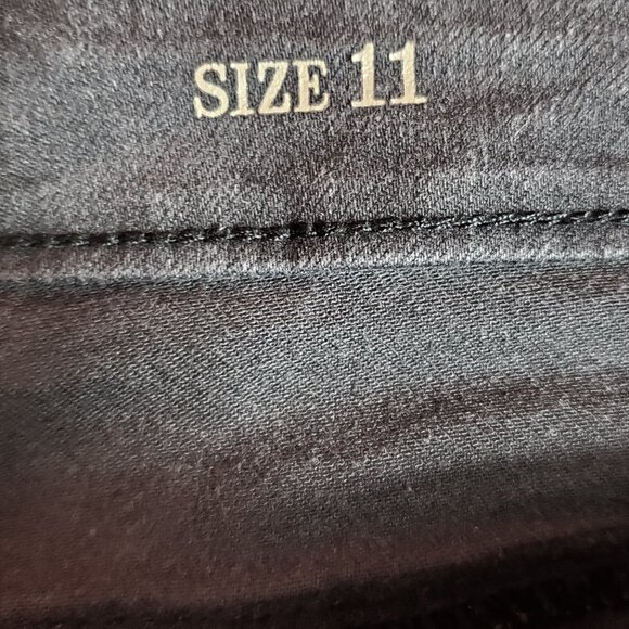 🏆167 True Craft High Waist Distressed Black Skinny Jeans - Picture 7 of 11